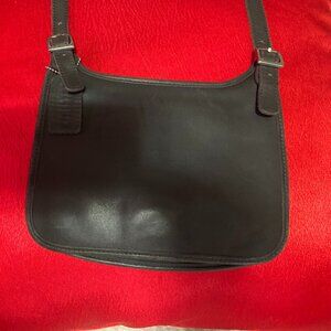 Coach Grey Black Leather Bag